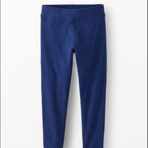 Hanna Andersson Girls Navy Ribbed Leggings Size 10 / 140 | Soft Cotton